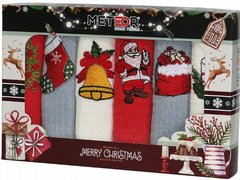 Новорічні рушники Merry Christmas, 40х60 (6шт.), вафля