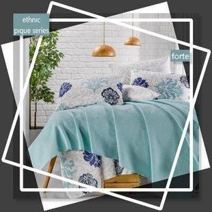 Комплект постельного Forte с жаккардовым покрывалом Pike Set Begenal