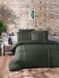 Зеленое постельное белье Elegant Dark Green из ранфорсаЕвро