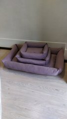 Лежак для домашних животных Rizo нежный фиолетовый со съемным чехлом 45х60