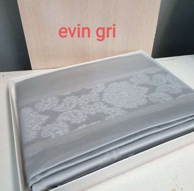Бежевая тефлоновая скатерть прямоугольная Masali, Evin Bej 160х220