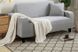 Чехол на трехместный диван серый трикотаж-жакард