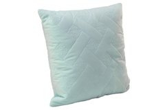 Декоративная силиконовая подушка Лилия голубая 40х40