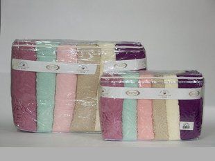 Комплект полотенец Cotton Жаккард (6 шт) Llilyum, хлопок 70х140