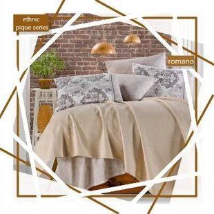 Комплект постельного Romano с жаккардовым покрывалом Pike Set Begenal