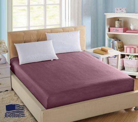 Простынь на резинке Orchid сатиновая Jefferson фиолетовая 80х190