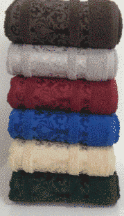 Комплект махровых полотенец VIP Cotton (6 шт) Hayal, хлопок 90х150