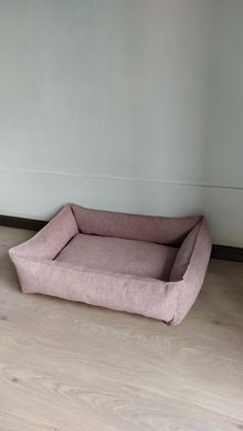 Лежак для домашніх тварин Rizo теплий рожевий зі знімним чохлом 45х60