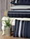 Люксовое постельное белье из сатина Artwel navy blue Евро