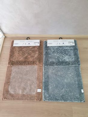 Комплект ковриков в ванную Vintage Osmanli Dark Grey 50х60;60х100
