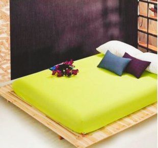 Постільний комплект жовтий Home Collection U-tek бавовна Lime Євро