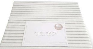 Постільний комплект Grey 20 Stripe U-tek бавовна Hotel Collection сірий Євро