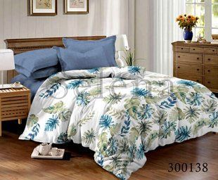 Постільний комплект білизни Стелла з сатину Євро