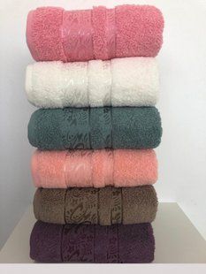 Комплект махровых полотенец VIP Cotton (6 шт) Melisa, хлопок 50х90