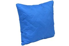 Декоративна силіконова подушка Лілія синя 40х40