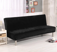 Чехол на диван без подлокотников Black Velour 120х155