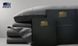 Наволочка Iron Grey сатиновая Jefferson темно серая с планкой 70х70