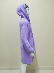 Лавандовий махровий халат Welsoft для підлітків зі смужками 13-14 років