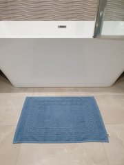 Килимок для ванної Zeron 50х70 сіро-блакитний Версаче