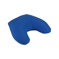 Дорожня ортопедична силіконова подушка синя 15х40