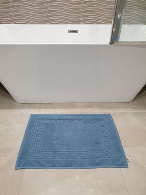 Коврик для ванной Zeron 50х70 серо-голубой Версаче