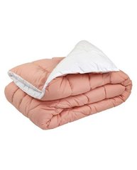 Теплое шерсяное одеяло персиковое в микрофайбере 200х220