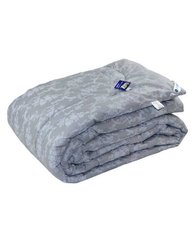 Зимнее силиконовое одеяло Серый вензель в бязи 200х220
