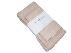 Персиковый набор вафельных полотенец Luppura (2 шт)