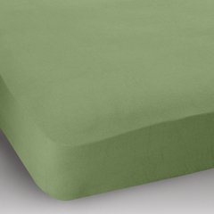 Махровая простынь на резинке Jersey havlu зеленея 80*190