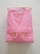 Розовый велюровый халат для женщин Шаль без капюшона XL