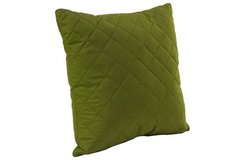 Декоративна силіконова подушка Ромб зелена 40х40
