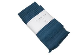 Синий набор вафельных полотенец Luppura (2 шт)