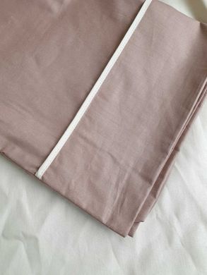 Постельный набор V1 капучино из хлопка Cotton з простынью 180х200 на резинке