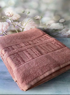 Коралловая махрвая простынь Coral из бамбука 160х220