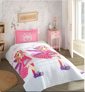 Подростковое стеганое покрывало Pinky хлопок