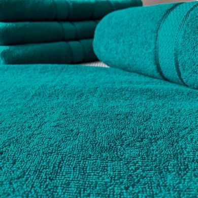 Махровое полотенце Ricci зеленое, 400 г/м2 хлопок 40х70