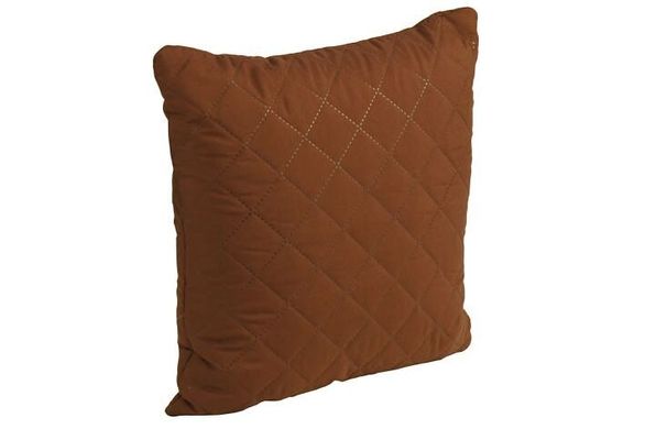 Декоративная силиконовая подушка Ромб коричневая 40х40