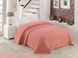 Махровая хлопковая двухсторонняя простынь Bermal pembe розового цвета 150х220