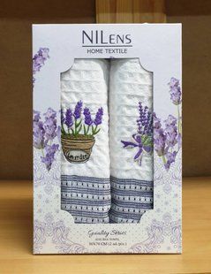 Вафельные кухонные полотенца 50x70 (2шт.) Lavender