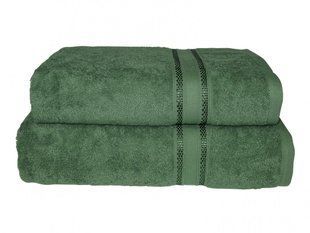 Оливковое хлопковое полотенце Parisa 430г/м2 махра 70х140