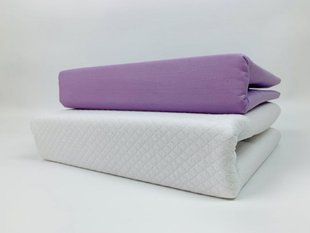 Комплект натяжний водонепроникний наматрацник Cotton Premium + сатинове простирадло 100х200
