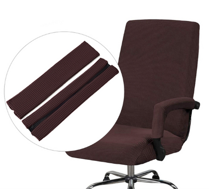 Чохли на підлокітники Slavich для офісного крісла коричневі (2 шт.)