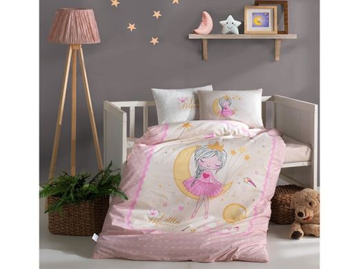 Постільний набір в ліжечко Aran Ranforce Moon рожеве Дівчинка