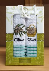 Вафельные кухонные полотенца 50x70 (2шт.) Olive