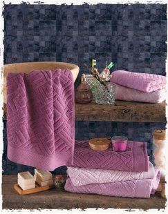 Комплект из трех хлопковых полотенец Cotton Jacquard Liza 70х140
