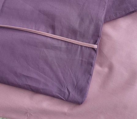 Постельный набор V3 фиолетовый из хлопка Cotton з простынью 160х200 на резинке