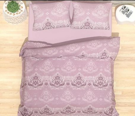Комплект постільної білизни бавовна Pattern блідо-рожевий Двоспальний