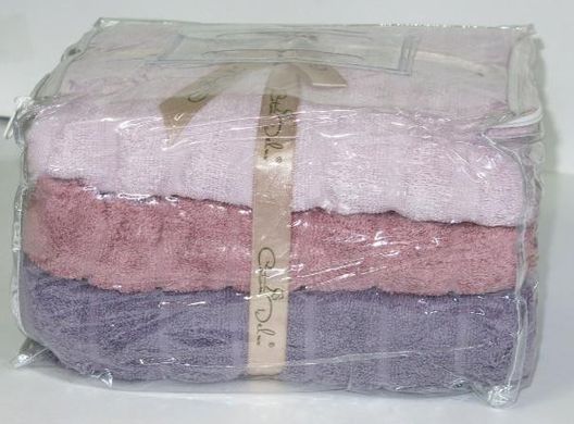 Комплект полотенец Cotton Jacquard (3 шт) Sade, хлопок 70х140