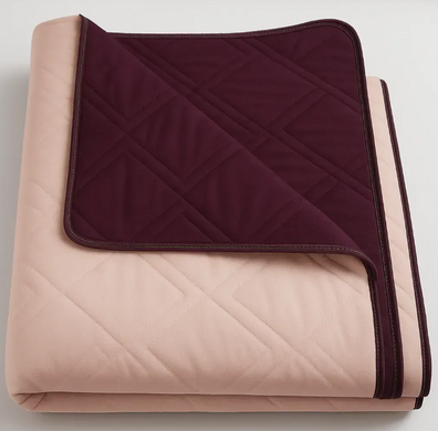 Покрывало Аквастоп двустороннее стёганое Vanila / Eggplant 210x240