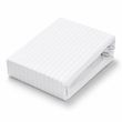 Простирадло на гумці White Stripe бавовна Hotel Collection біле 160х200